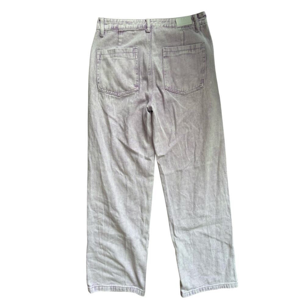 Flying Angel Women’s Wide Leg Jeans 9/29 Lilac Purple Acid Wash Denim Y2K Style - Picture 3 of 6